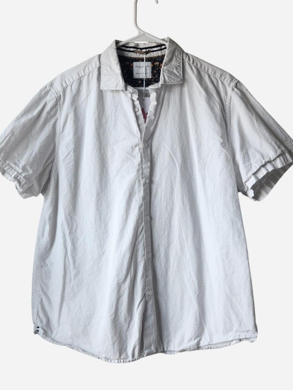 Cotton Polka Dot Button Down